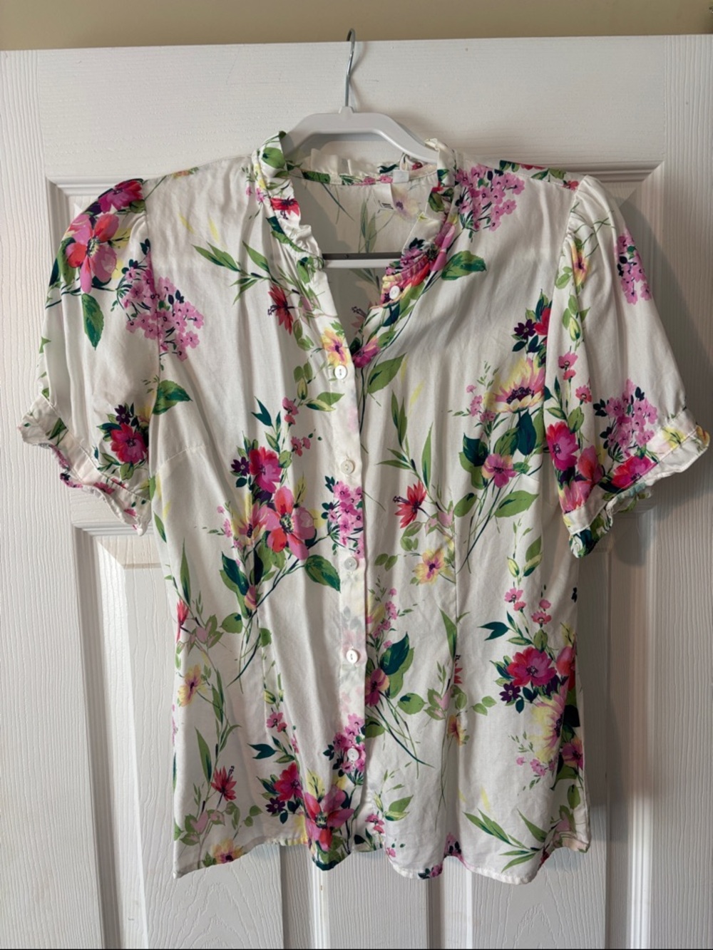 KUT Women’s Floral Button-Up Blouse